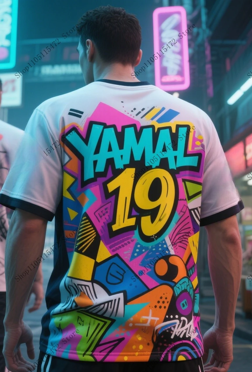 

New Hot Selling YAMAL Celebration Commemorative Edition Sports Football Special T-shirt Daily Outdoor Breathable 3D printing