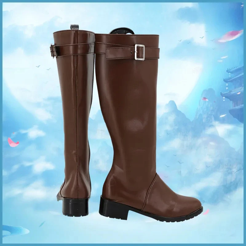 

A;3\v,7'd/Game Anime Cosplay Shoes Ashley Graham Resident Evil Boots Halloween Costume Accessories Props Madec;4'b,7'm\1/