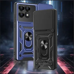 Shockproof Armor Case For Xiaomi Mi Poco F6 Pro 5G Car Holder Phone Cover For Mi Poco F6 5G Camera Lens Protection Fundas