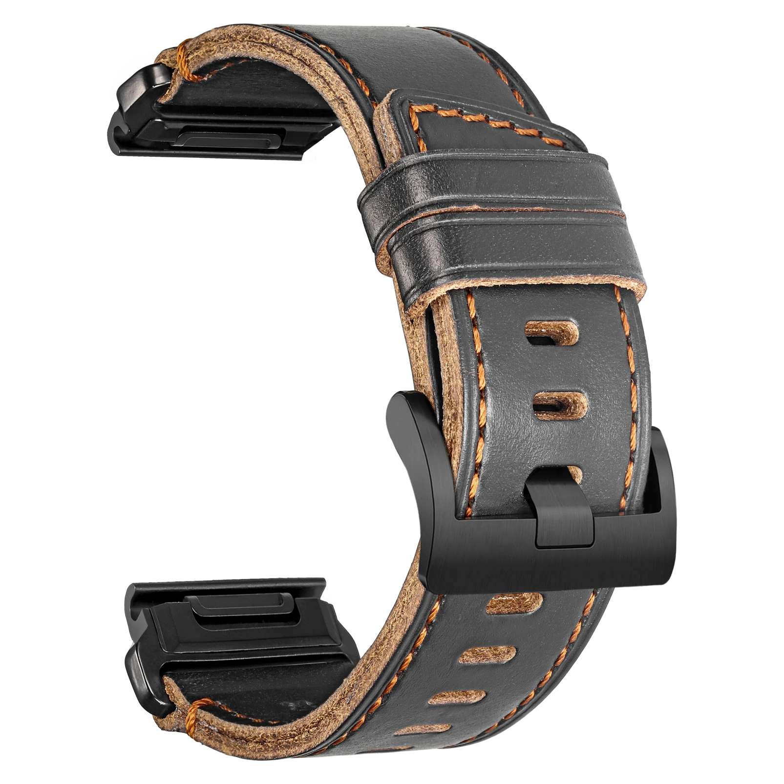 Hemsut Quickfit Strap for Garmin Watch Bands Handmade Correa Horween Leather Bracelet Fenix 7 MK3 MARQ Instinct Tactix 22mm 26mm