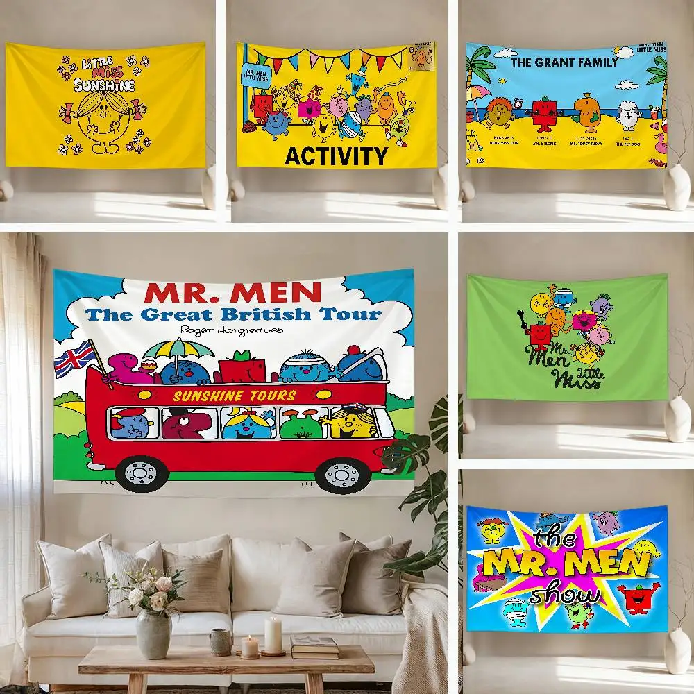 Mr. M-Men Cute L-Little Miss Tapestry Customizable Tapestries Of Various Styles,wall Hangings, Celebrity Printing,wall Hangings