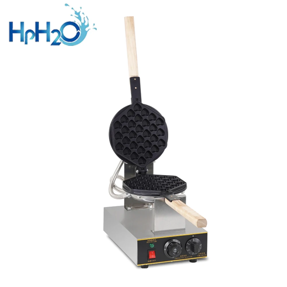 Commercial Electric heart shape egg bubble waffle maker machine hong kong eggettes waffle iron cake oven bubble waffle machine