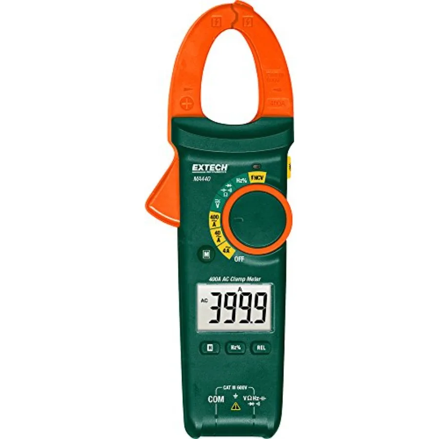 

400A AC Clamp Meter with Non-Contact Voltage Detection True RMS 4000 Count Display Continuity Tester Resistance and Frequency M