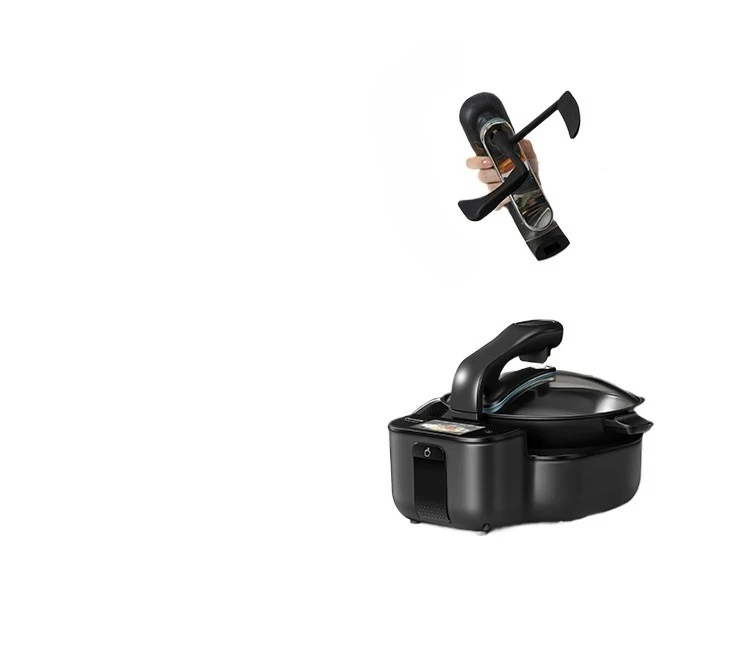 Fully automatic intelligent cooking robot, all-in-one multifunctional household appliance, automatic cooking pot