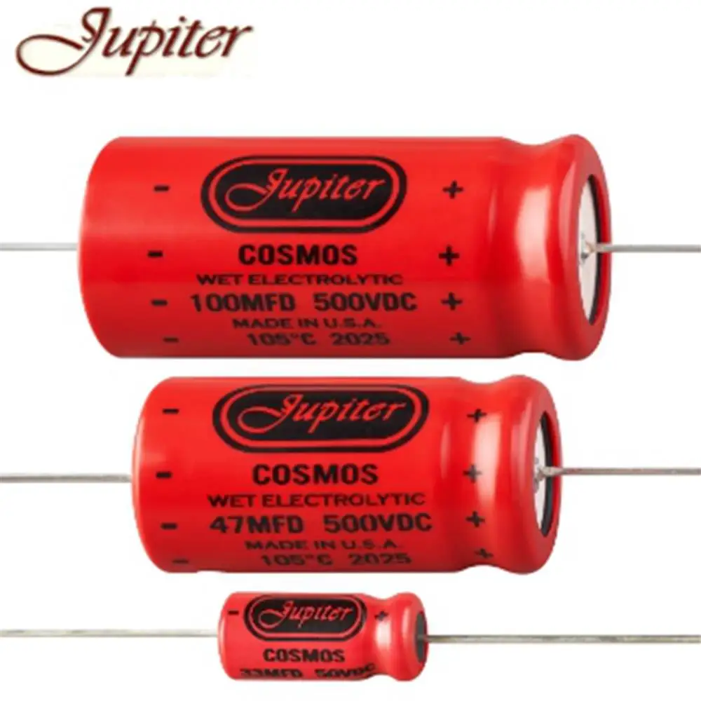 Original Jupiter Cosmos Wet Cosmic Axial Electrolytic Capacitor 25v Series