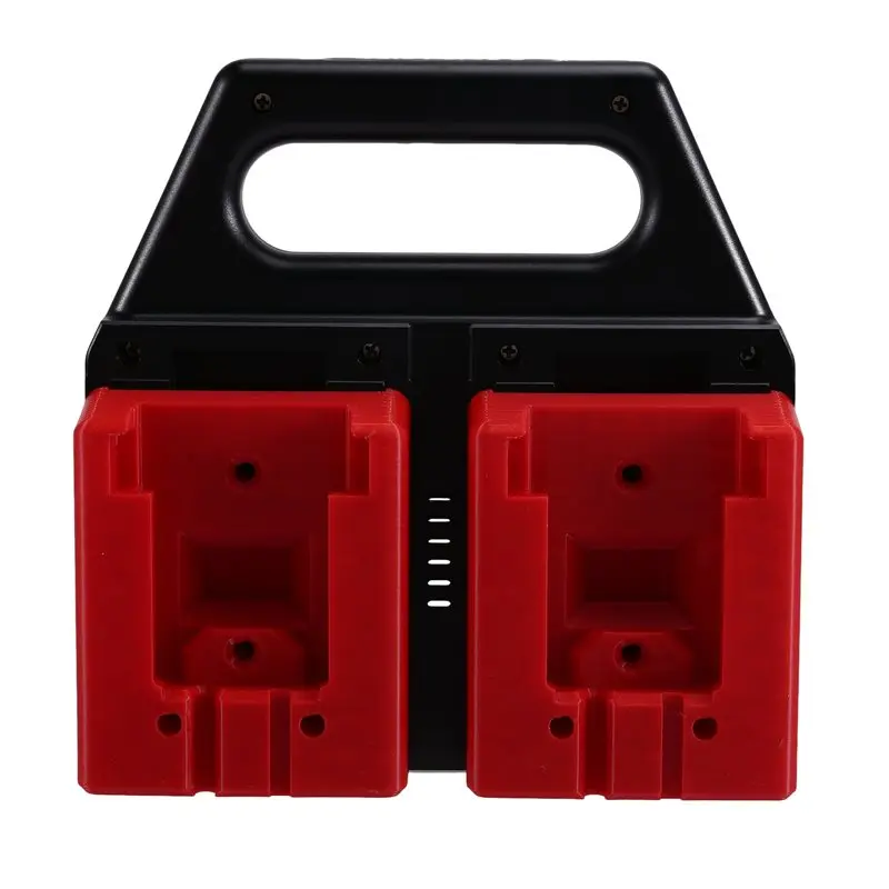 B23B 4-gniazdowy uchwyt na akumulatory do akumulatorów 18V, organizer do przechowywania akumulatorów, stojak na akumulatory z uchwytem, antypoślizgowy