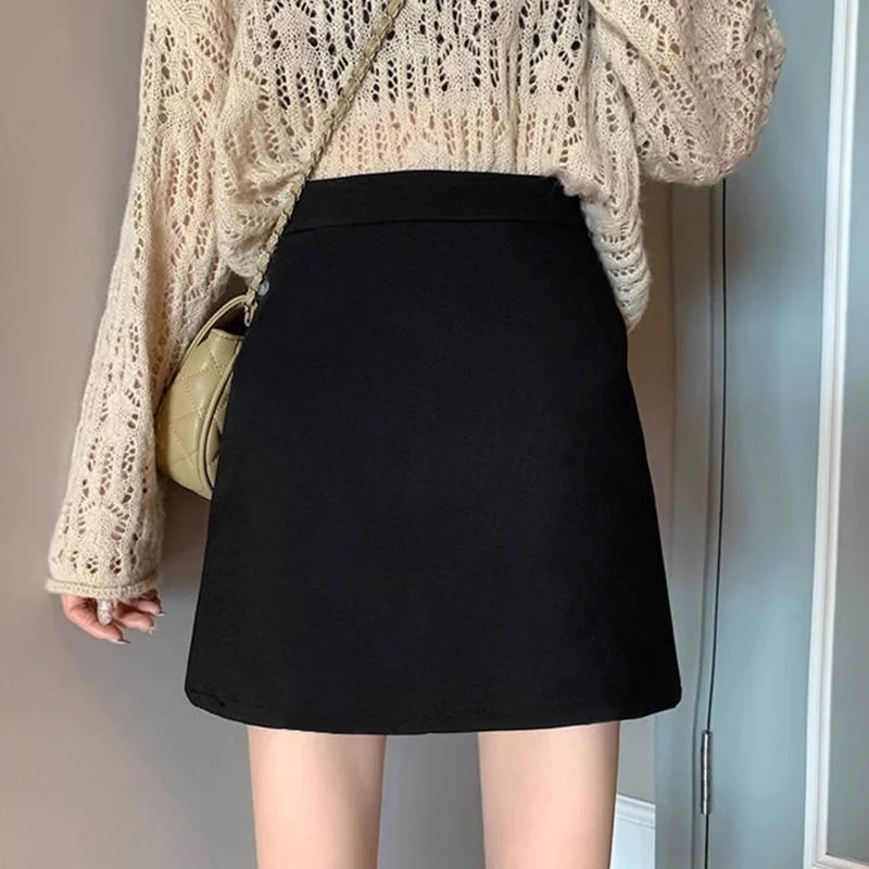 

Skirts Womens Apron Patchwork Paneled Drawstring Elastic Waist Simple Leisure Everyday All Match Comfortable Versatile Basic