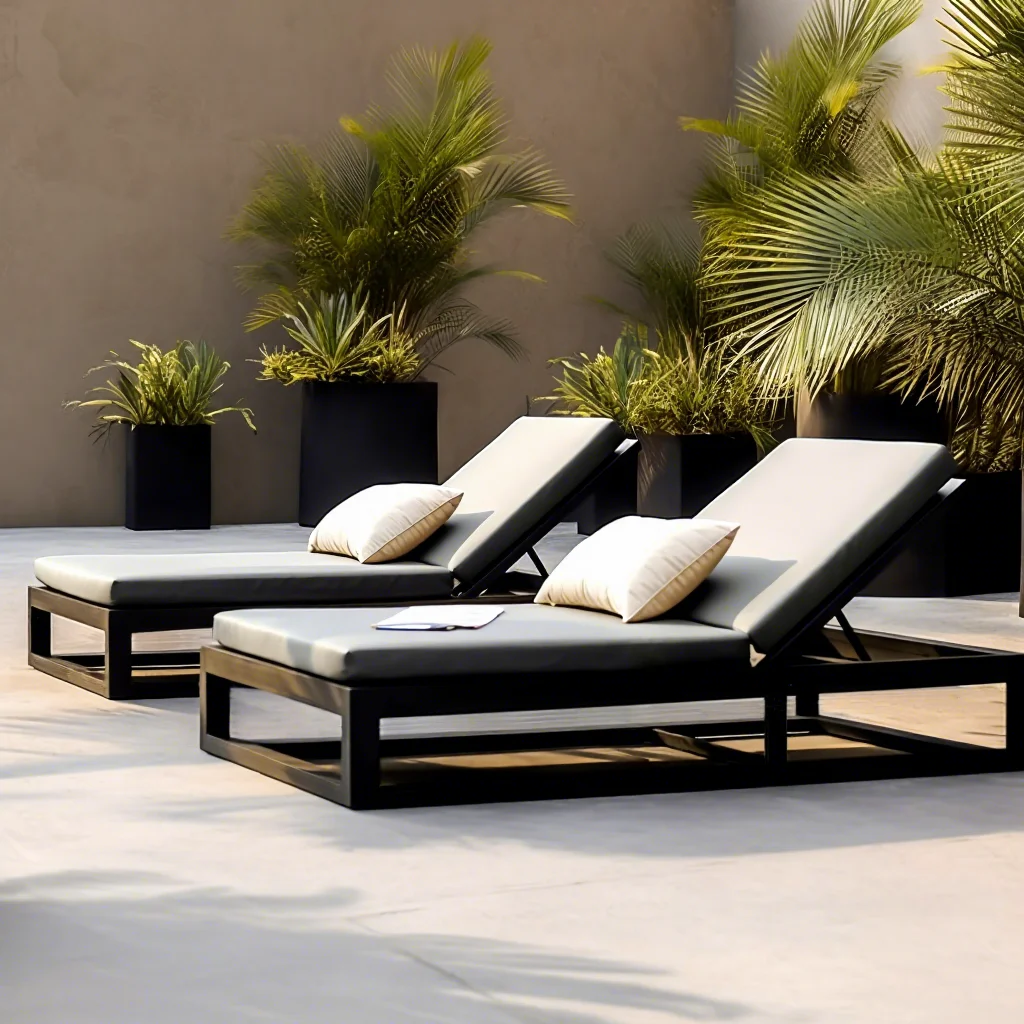 Modern Aluminum Farmhouse Park Garden Couch Set Durable UV-Resistant Waterproof Comfortable Eco-Friendly Outdoor Furniture