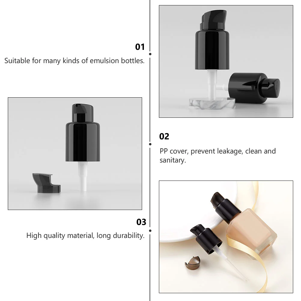 4Pcs Lotion Pump Emulsion Pump Head Refillable Bottles Dispenser Replacement For Soap Shampoo Skin Care Tool Perfume Pump