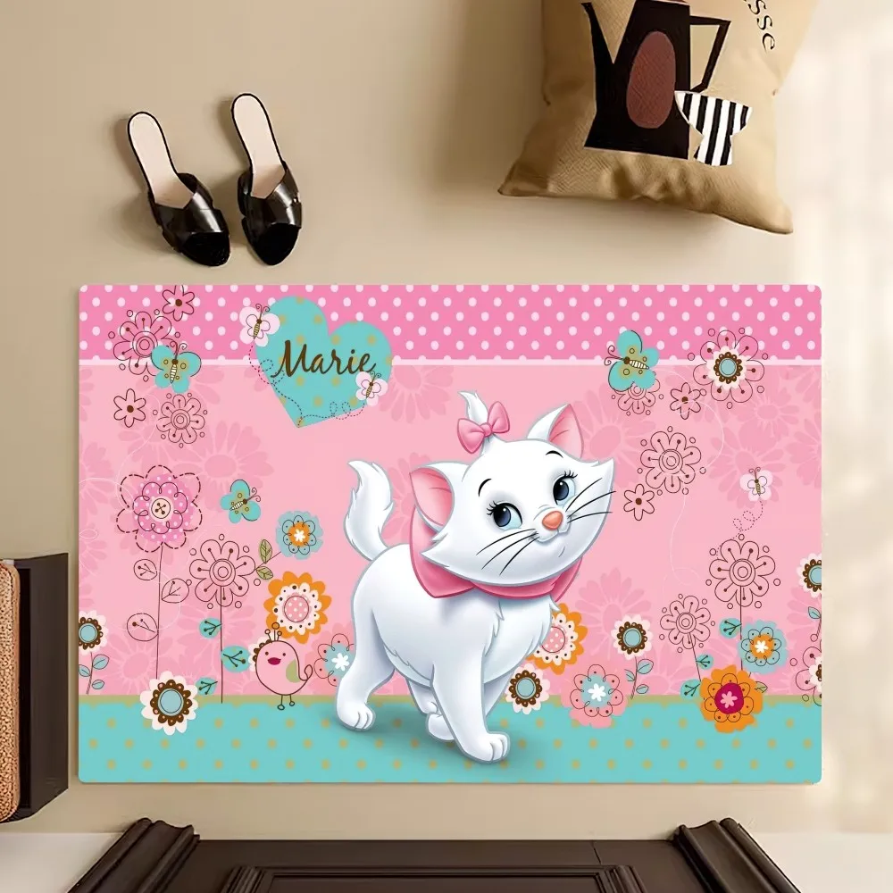 Beast Kingdom Disney The Aristocats Marie Floor Mat Bedroom Kitchen Door Bath House Super Absorbent Foot Non-slip