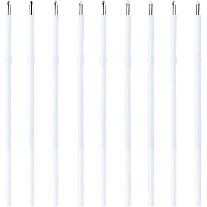 20 pcs 1mm Black Color Replaceable Ballpoint Pen Refill School Office Supplies(4.7 inch 12cm)