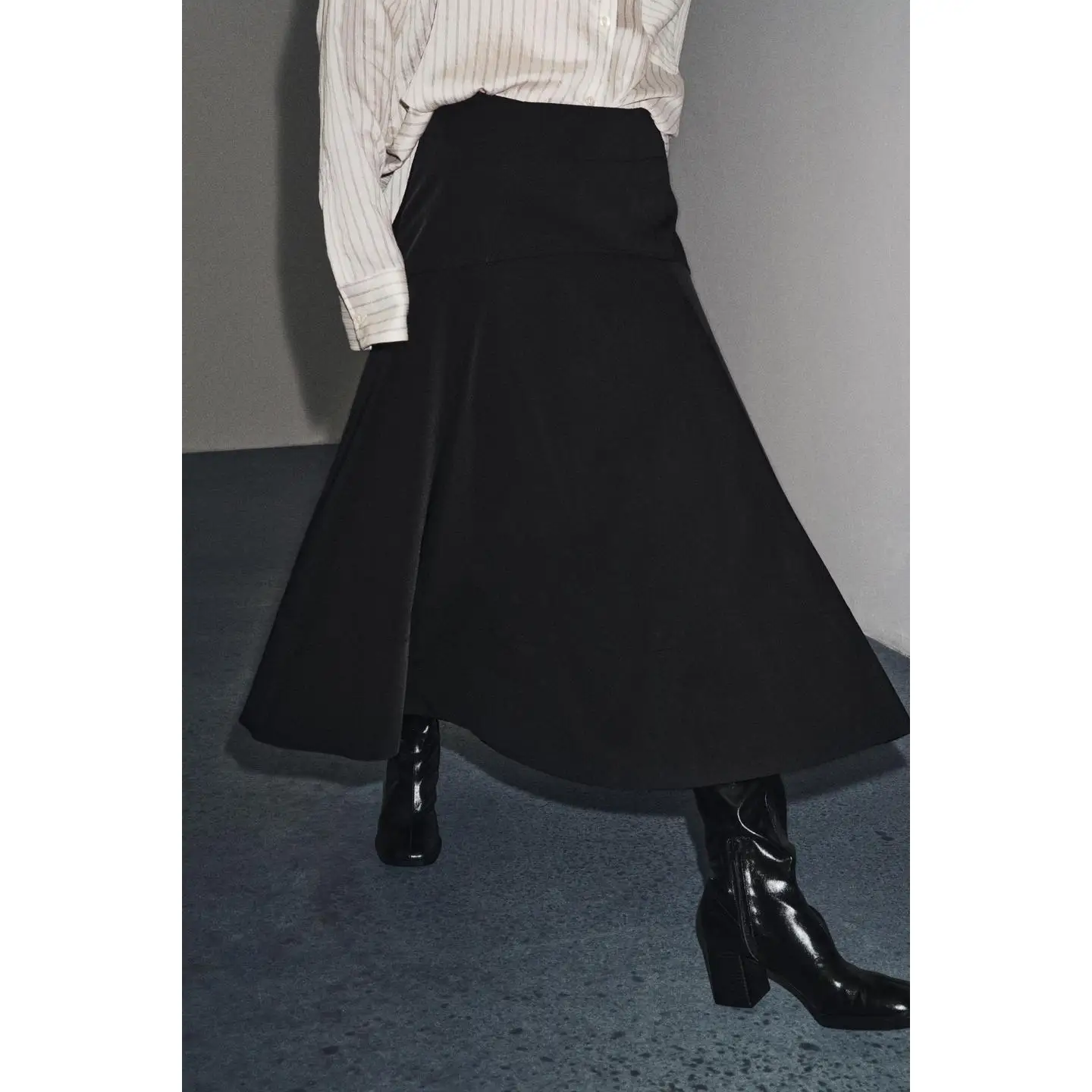 

Неводная пригородная юбка с широким поясом на талии и асимметричным подолом, женские юбки со средней талией, юбки из другого материала