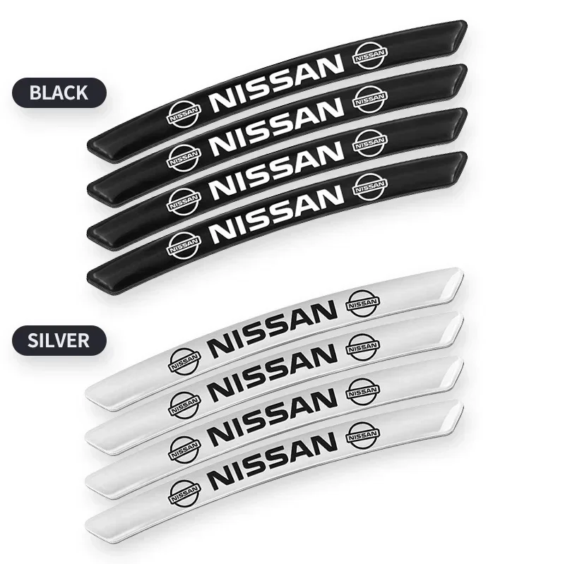 4pcs Aluminum Car Badge Styling Wheel Hub Rims Decor Stickers For Nissan J10 X-Trail Qashqai Juke Leaf Micra NOTE Patrol Gadgets