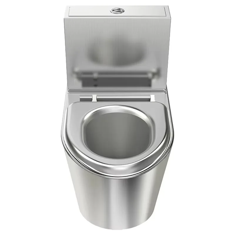 Stainless Steel  Commercial Toilet  Bathroom High-efficiency Water-saving Toilet Recyclable Multiple Styles Modern Toilets