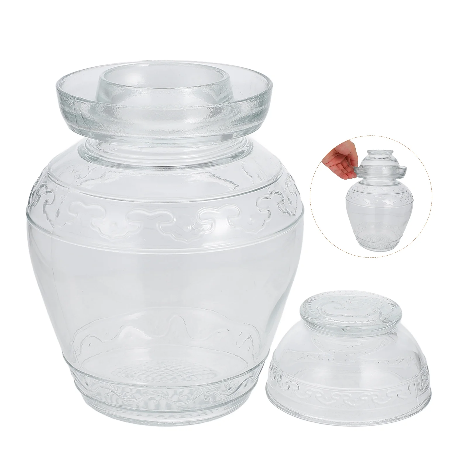 Kimchi Altar Kitchen Storage Containers Mason Jars Jam Teapot Strainer Food Pickle Glass Can Filter