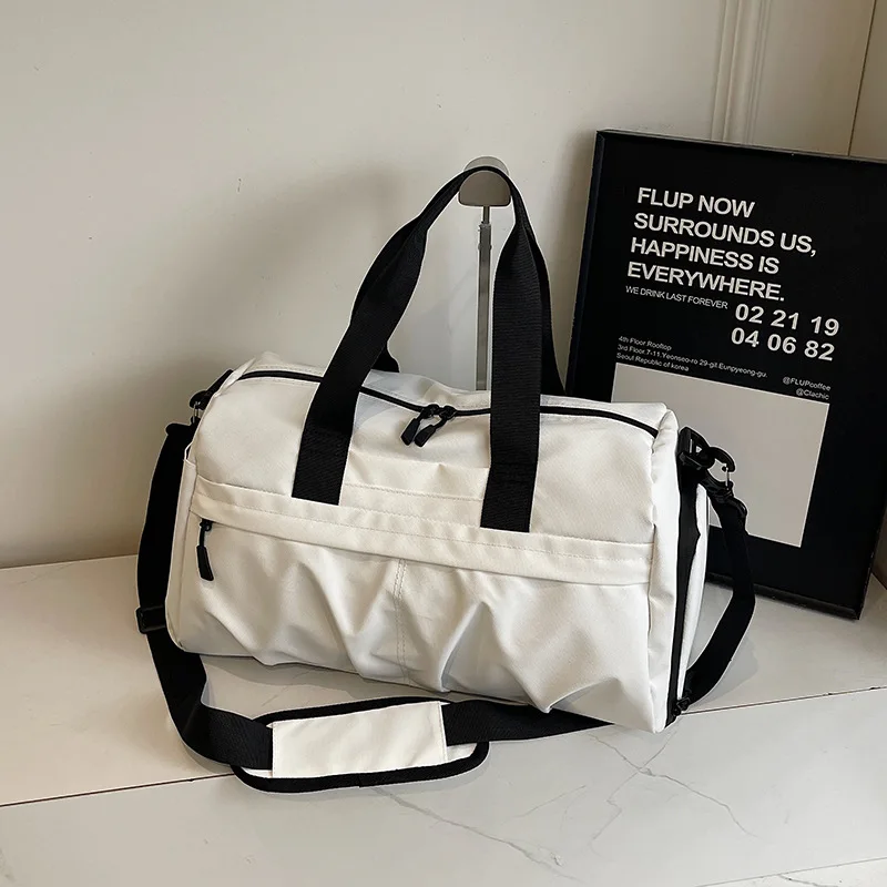 

Independent Shoe Compartment Travel Bag for Women Lightweight and Large Capacity Portable Yoga Casual Sports and Fitness for Men