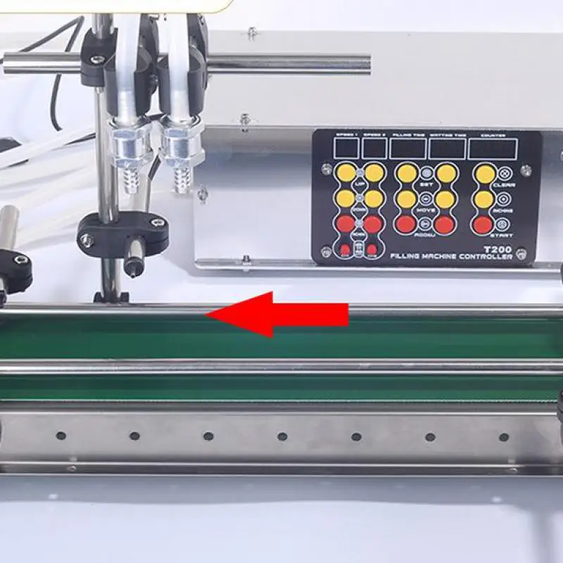 Автоматическая машина для розлива с двойной головкой, наполнитель жидкости с ленточным конвейером 1,2 м или 60 см, термостойкая бутылка, вода, напитки, 2 головки