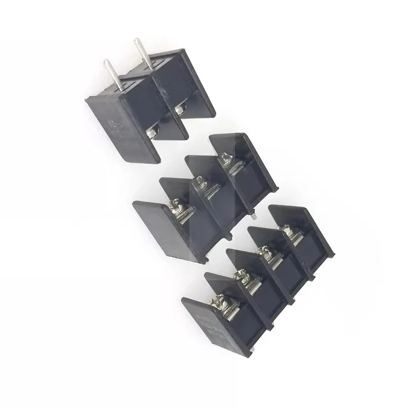 KF25C-7.62MM Barrier Terminal Block, Center Pin, 2/3/4/5/6/7/8/9P, Center Pin, 2pcs