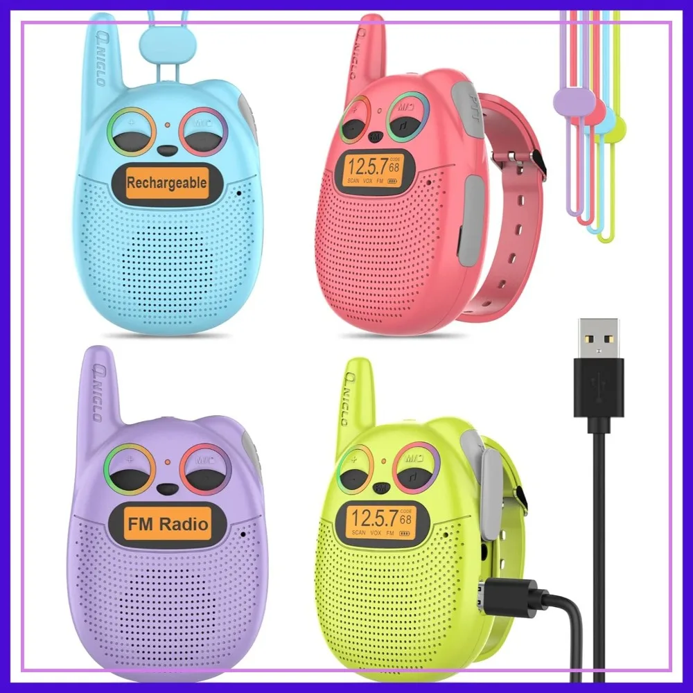 

Walkie Talkies for Kids, 3 Miles Long Range 22 Channels 2 Way Radio for Outdoor Camping Hiking, Easter/Birthday Presents for 4-8 Year Old