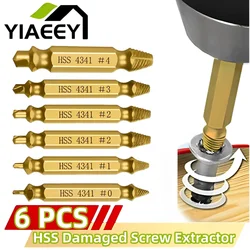 HSS Damaged Screw Extractor Drill Stripped Screw Extractor Remover Set Double Ended Broken Screw Bolt Demolition Tools