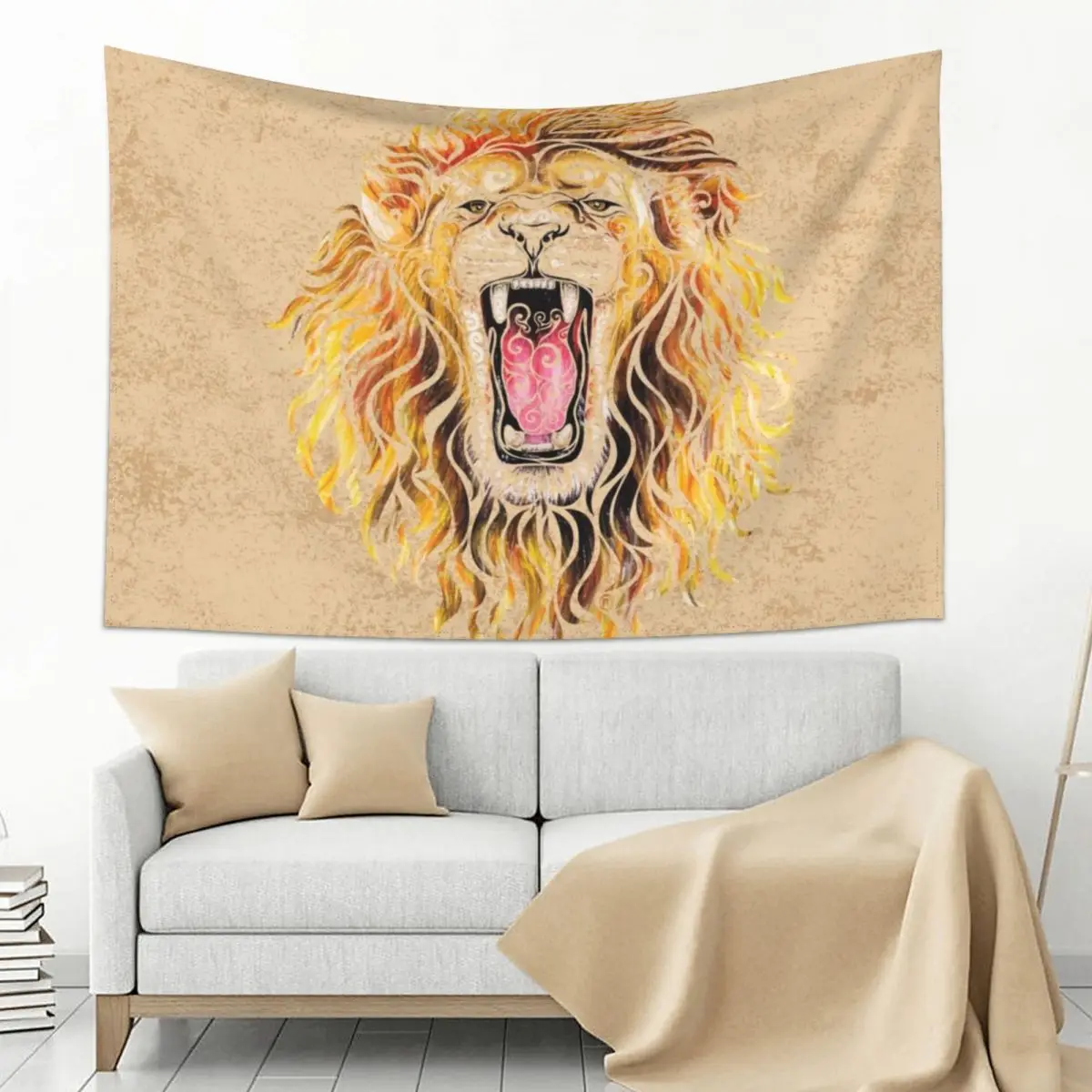 

Swirly Lion Tapestry Home Decoration