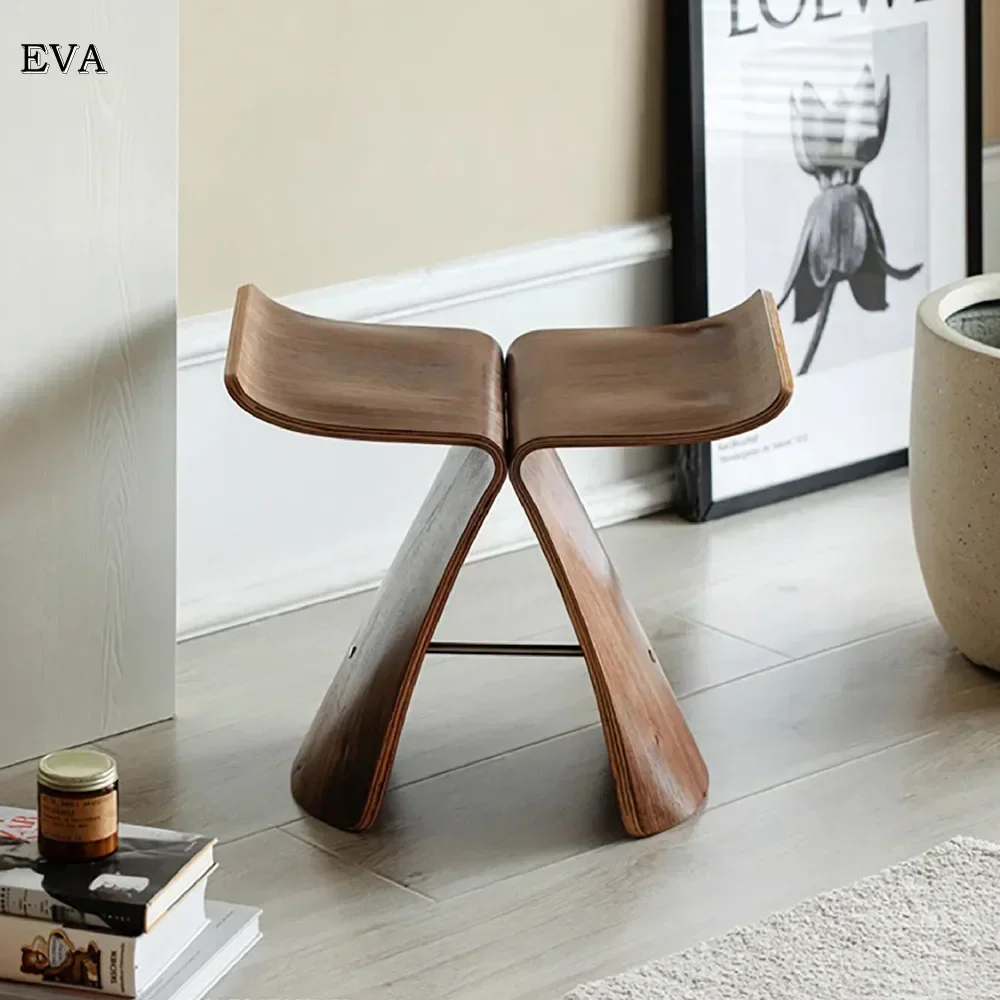 Nordic Creative Design Butterfly Chair Side Table Corner Table Living Room Stool Art-Stool Bathroom Chair Home Furniture