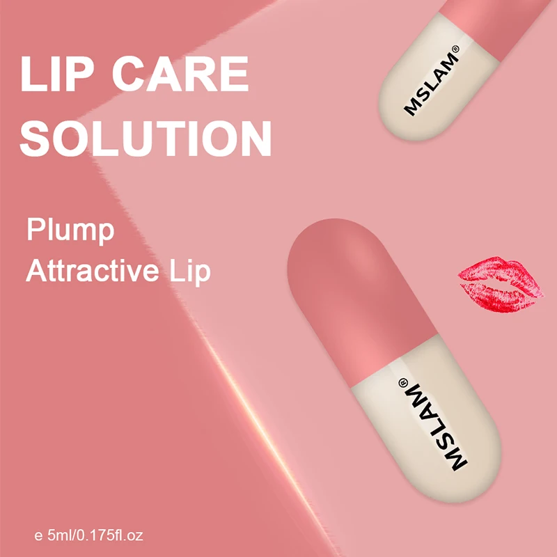 

Instant Volumising Lip Plumper Oil Collagen Moisturizer Care Lip Mask Repairing Reduce Lip Fine Lines Brighten Makeup Lipgloss