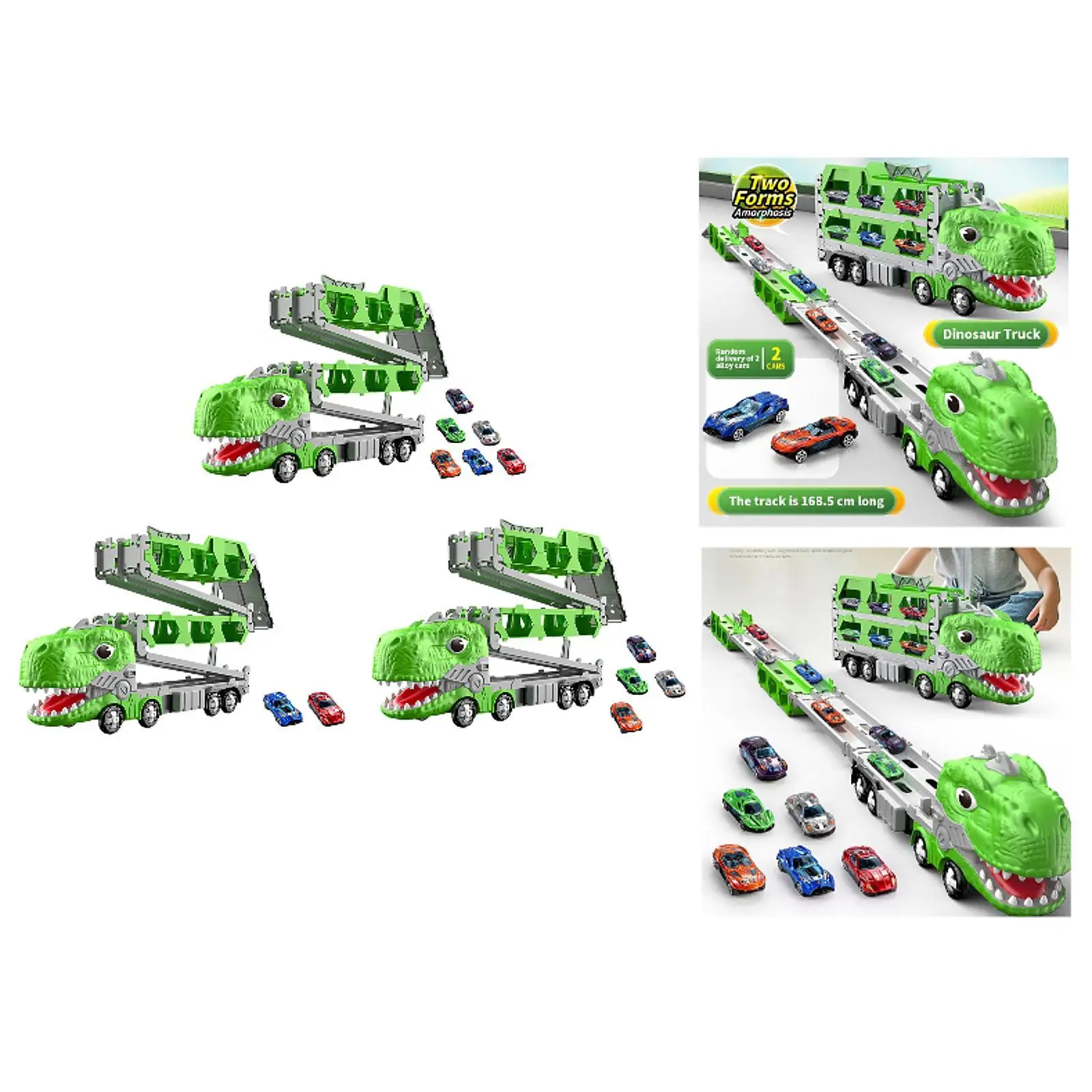 

Набор переносок гоночной трассы с динозавром, забавный для детей дошкольного возраста, 3-летний