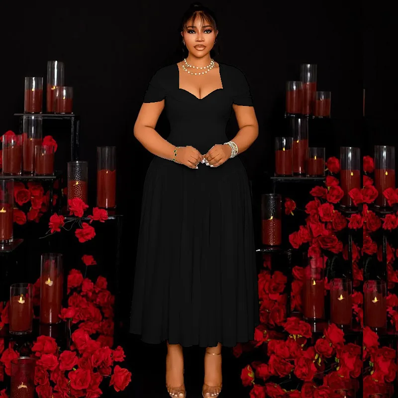 أبيض أسود أنيق حفلة موسيقية اللباس مثير الحبيب قصيرة الأكمام ألف خط طويل الزفاف الرسمي ضيف الجلباب حزب ثوب الزفاف #3