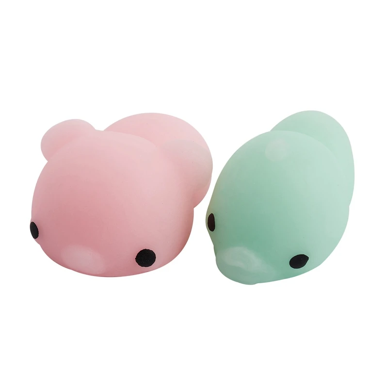 HOT-20Pcs Mini Squeeze Toy Squishy Mochi Soft Release Stress Toys Kawaii Animal Squishy Decompression Toys Seal Octopus