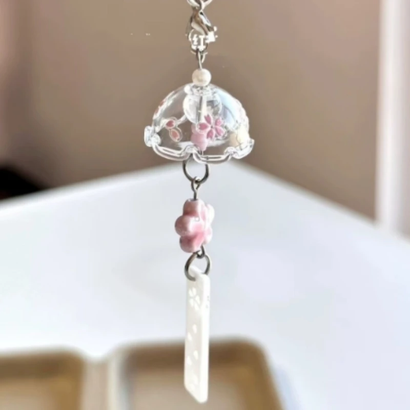 Eleganter Windspiel-Schlüsselanhänger, Perlendekor, Handykette, Handyhülle DIY-Zubehör, Anhängertasche, Geschenk – Detail 6
