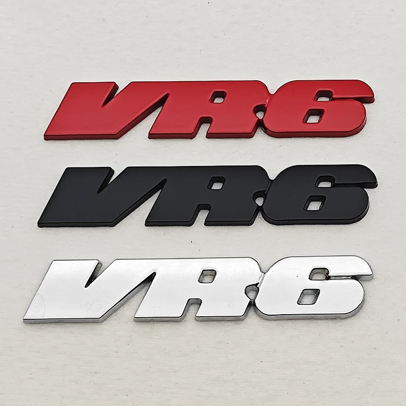 3d metal cromo liga de zinco estilo do carro logotipo vr6 emblema corpo emblema adesivo para volkswagen golf r32 passat cc r36 gt touareg
