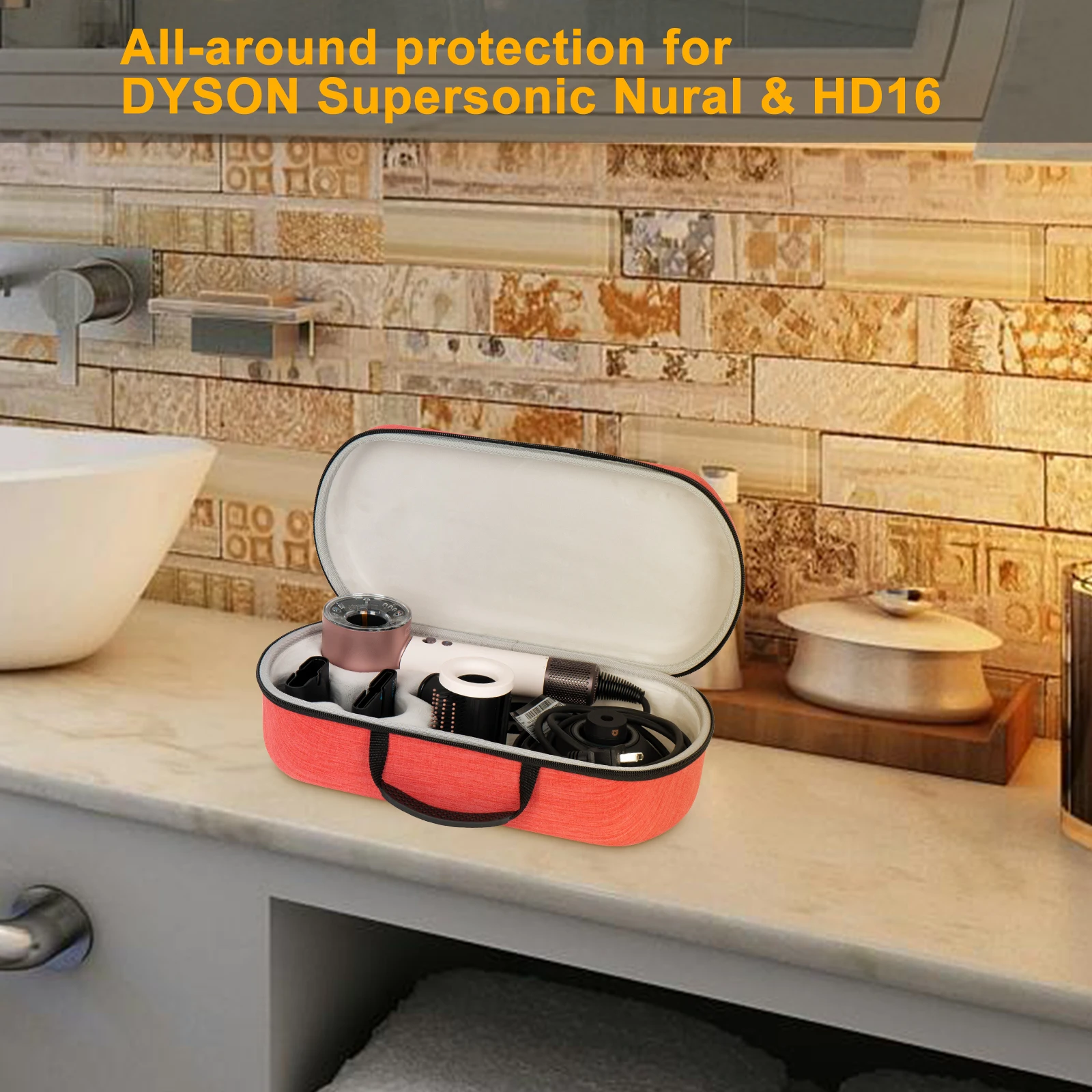 Kofferhouder voor Dyson Supersonic Föhn, Föhn Opbergtas voor Dyson Supersonic Föhn Limited Gift Set Edition