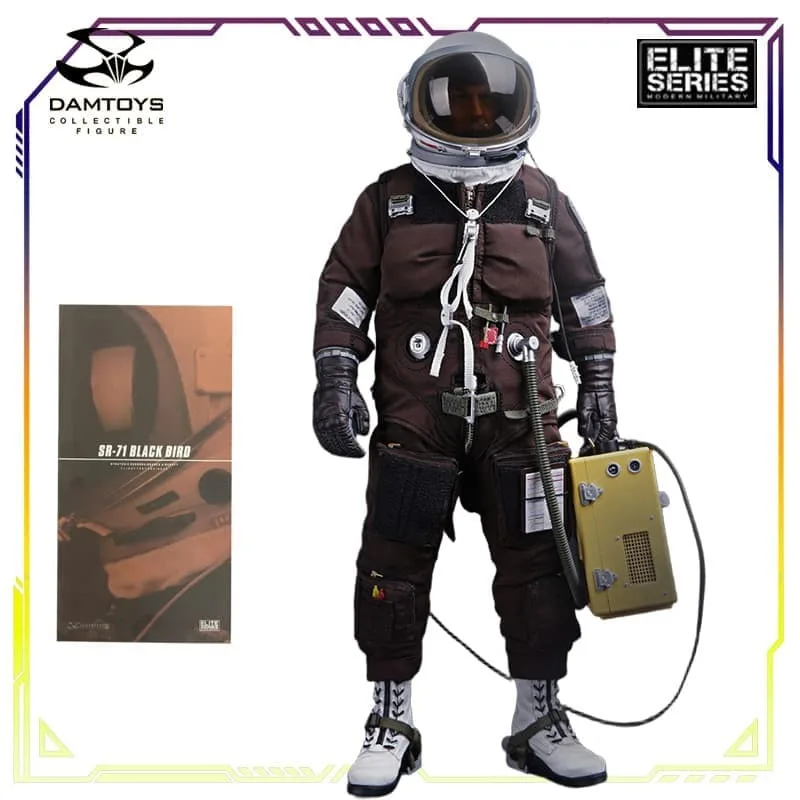 DAMTOYS 오리지널 ELITE 시리즈 SR-71 블랙버드 정찰 항공기 테스트 파일럿 액션 피겨 모델 장난감 소년을위한 군인 모델