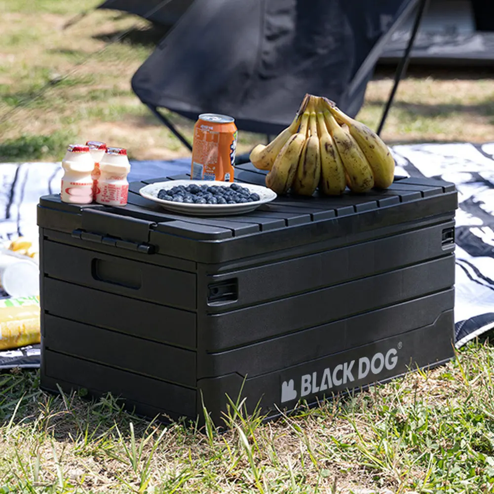 

Кемпинговый ящик для хранения 60 л, большой вместительный органайзер для багажника, многофункциональный складной автомобильный контейнер для дома и улицы