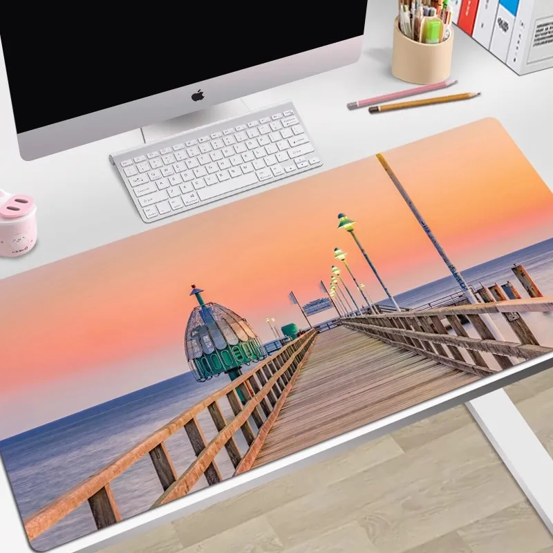 

Коврик для мыши с изображением животных на заказ Beauty Nature — очень большой нескользящий праздничный подарочный настольный коврик для подарка на День святого Валентина, рождественскую годовщину