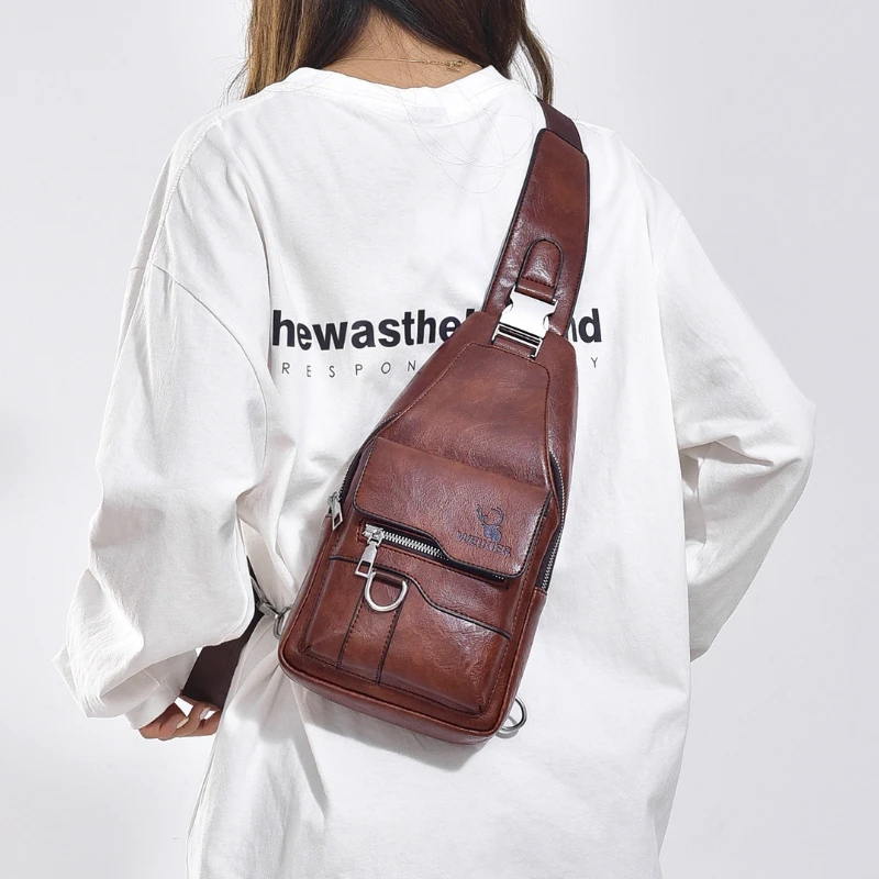 

Men's Shoulder Bag Large Capacity Versatile Waterproof Crossbody Bags High Quality Luxury Designer Chest Bag Travel Back Bags