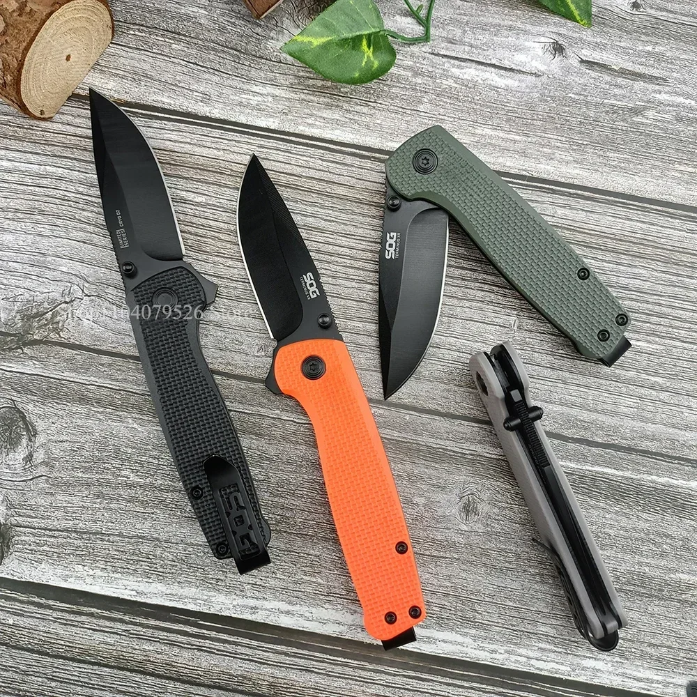 Portable EDC Hunting Folding Blade Knife D2 Steel Utility Tools Nylon Fiber Handle Outdoor Jungle Survival Knife Tactical Gear