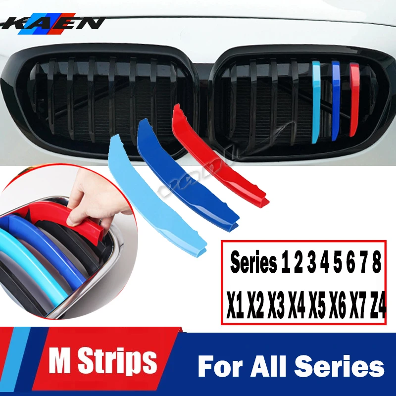 2026 new Front Grille Trim Strips For BMW X1 X2 X3 X4 X5 X6 X7 F48 F49 E84 F39 F25 F26 G01 G02 F15 E70 G05 F16 E71 E72 G07 Z