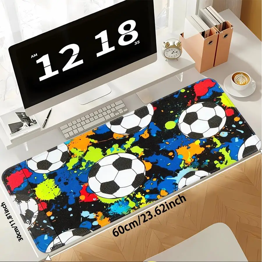 overlock Mouse Pad office Pad Computer Laptop Pad Desk accessories Keyboard Mouse Pad Game Console Pad Football Collage Pattern