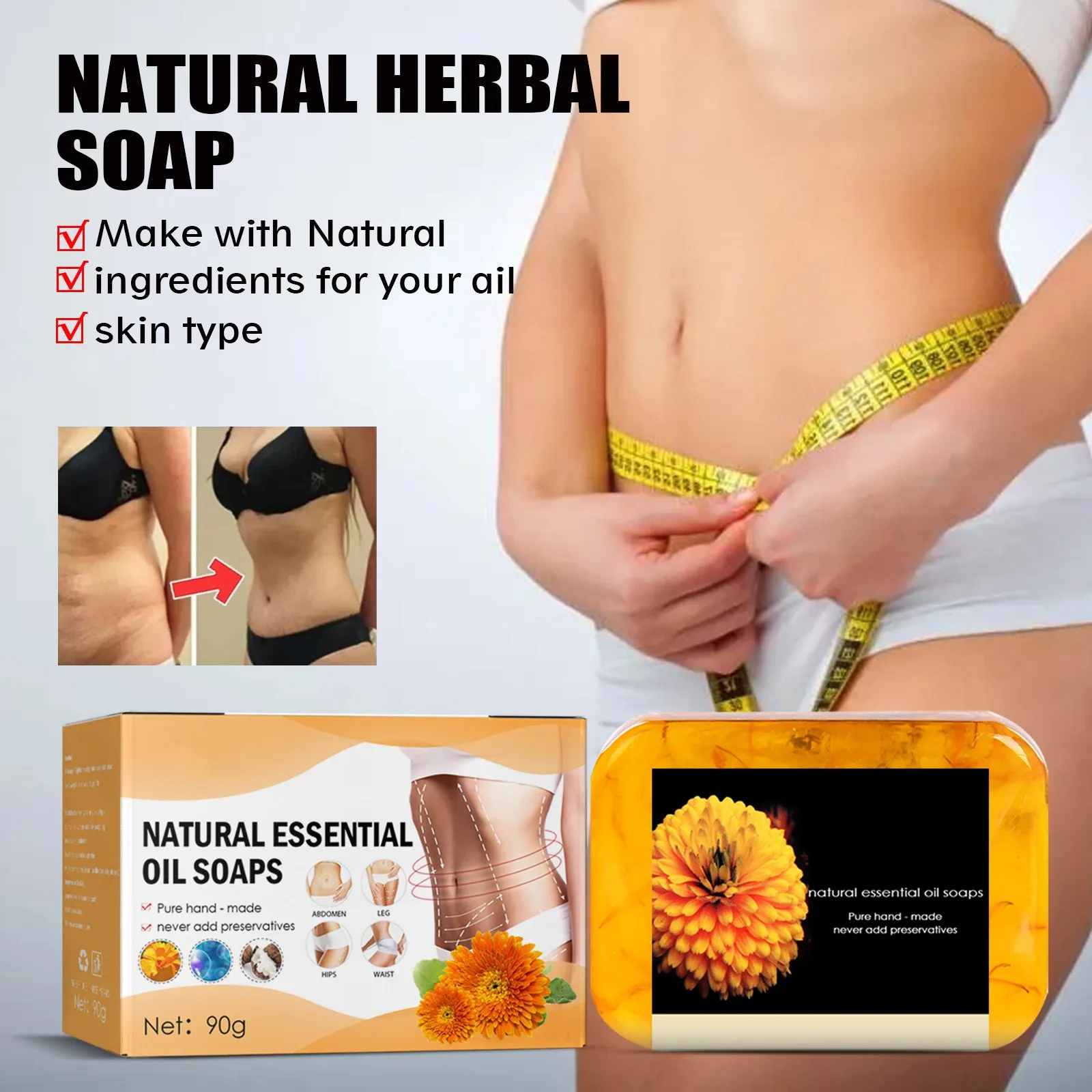 Anticellulite Firming Soap Burning Slimming For All Skin Types Fast fat reducing soap Natural Essence 2024