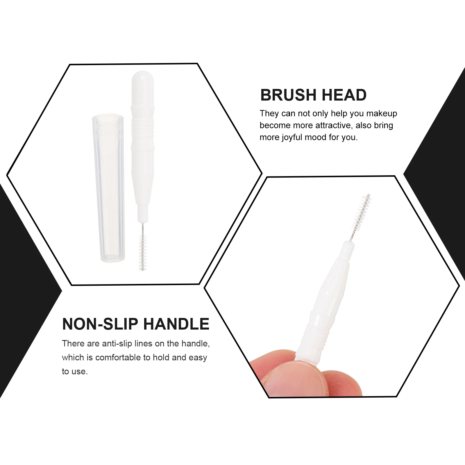 

20Pcs Mini Eyebrow Brush Set Multi-Functional Interdental Tool Portable Smooth Design Great for Amateur and