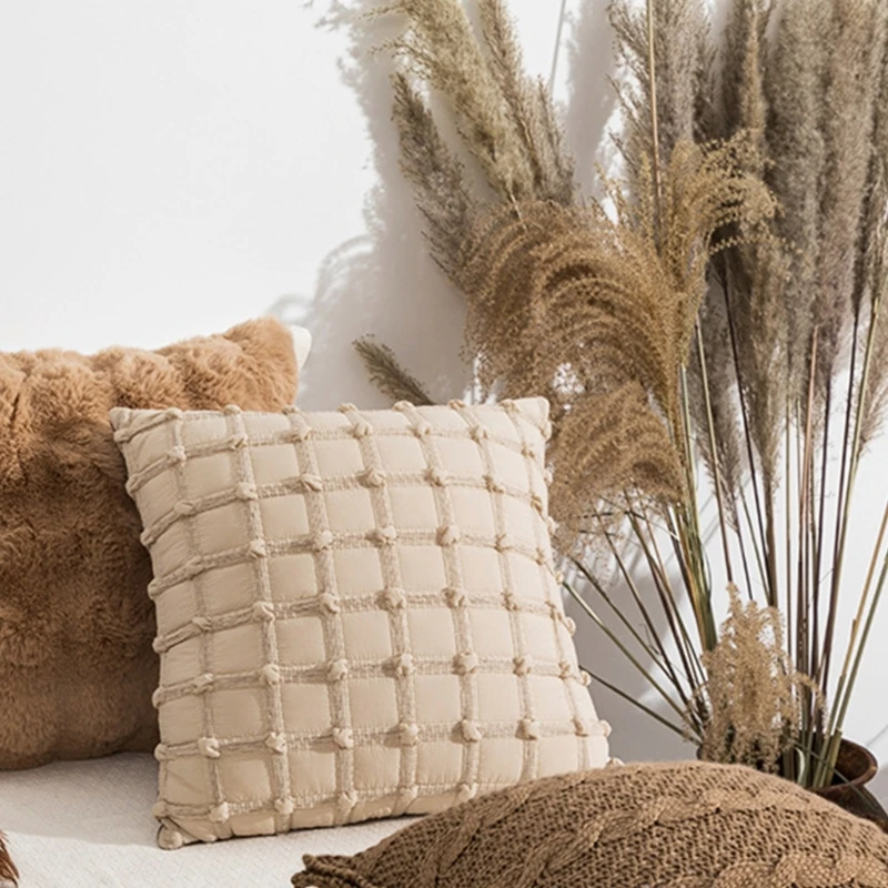 Fundas cojines algodón Funda almohada Funda almohada que mejora los ambientes del dormitorio
