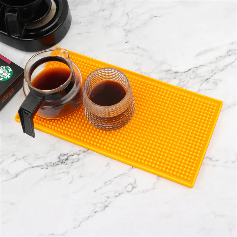 Robuste und stilvolle Barmatte aus Silikon zum Trocknen von Kaffee und Glas – perfekt für Bars, Restaurants und Arbeitsplatten zu Hause – Detail 5