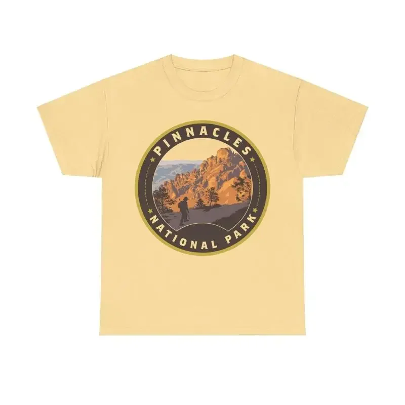Pinnacles National Park California Round Logo T shirt