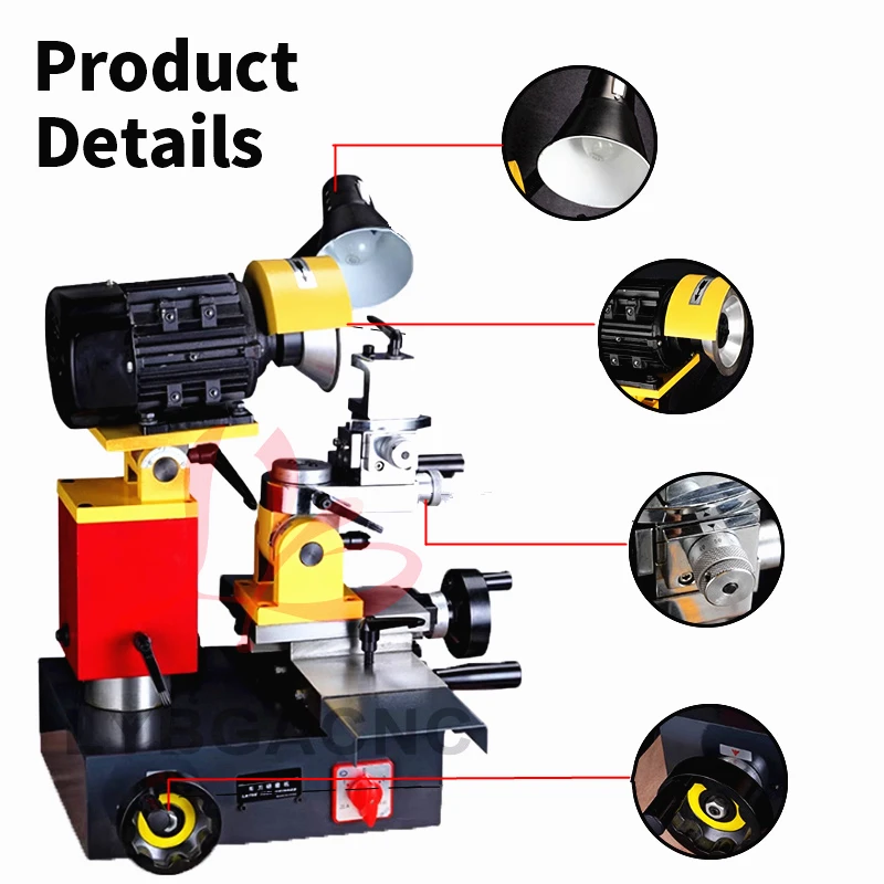 M3 M4 Universal Turning Tool Grinding Machine Multi-purpose Sharpener Knife Grinder380V 250W Electric Sharpening Machine 220V