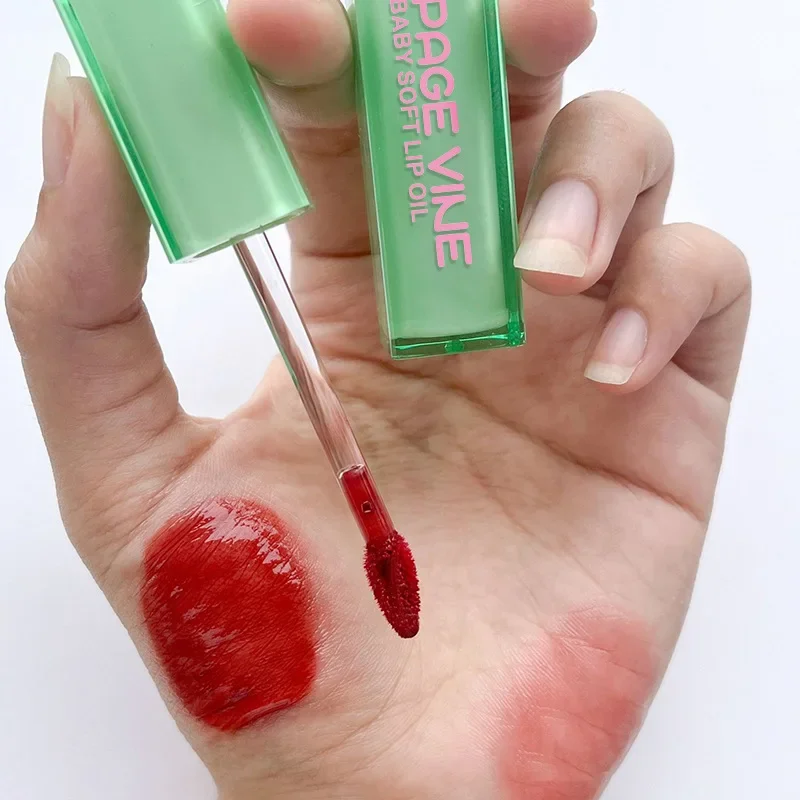Page Vine Mirror Lip Glaze Pouty Lip Plumping Glossy Lips Jelly Lipstick Lip Lloss Moisturizing Longlasting Summer Lips Makeup