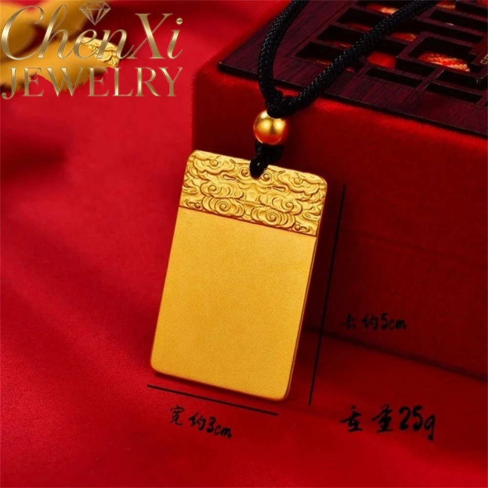 

High-End Sand Gold Auspicious Cloud Pendant Luxury Quality Fashion Fine Jewelry Exquisite Amulets And Mascots Elegant Popular