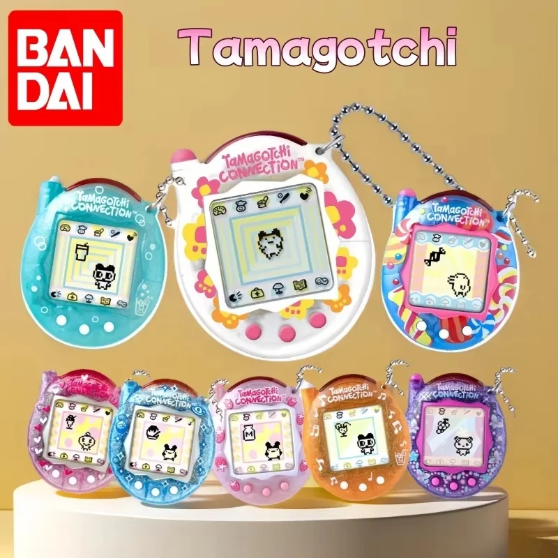 

Оригинальная электронная игрушка-питомец Tamagotchi от Bandai, игровая консоль, подарок, подвеска для игровой консоли, подарок на день рождения