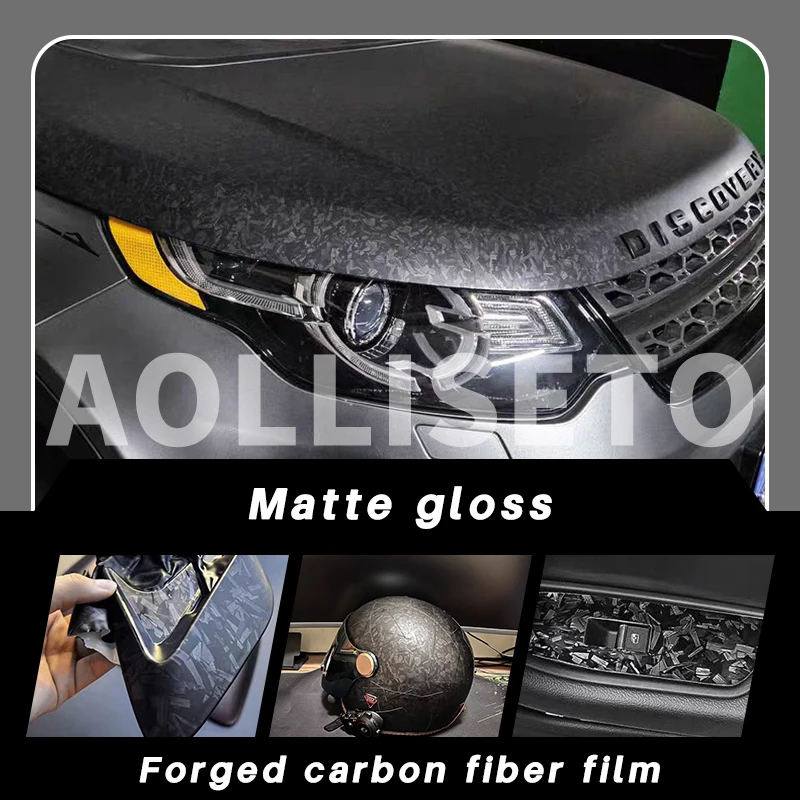 Matt geschmiedete schwarz rot blau Carbon Faser Vinyl Wrap Film Wrapping Aufkleber für Auto Tuning Aufkleber für das Auto selbstklebende Aufkleber